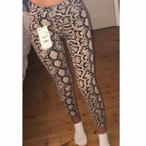 Zara snake print skinny Jean